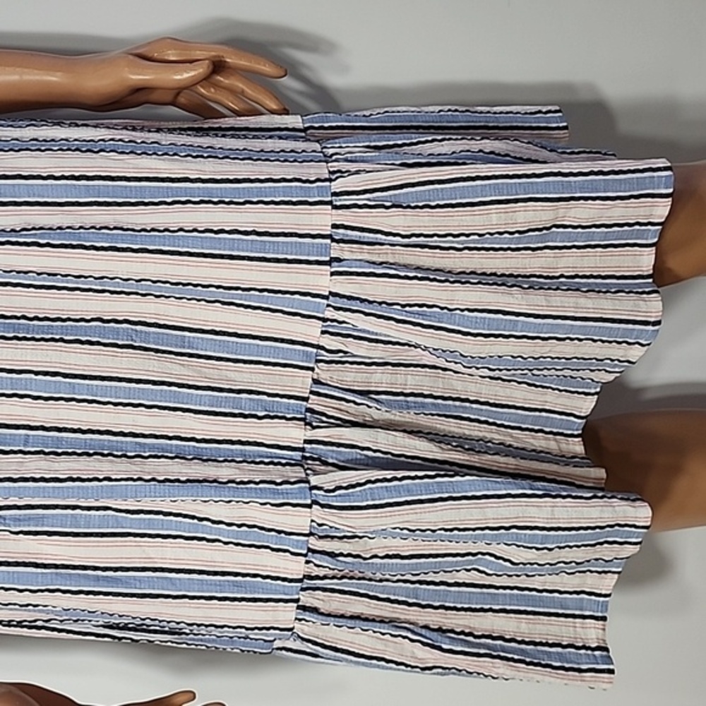 J. Crew Mercantile Off TheShoulder Striped Peasant Dress Size XS NWT - Picture 10 of 16